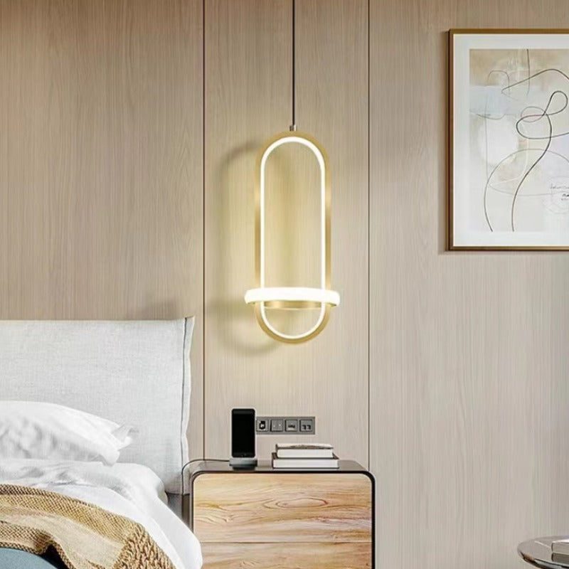 Arisha Modern Minimalist LED Ring Pendant Light Bedsides - Neutral Decor
