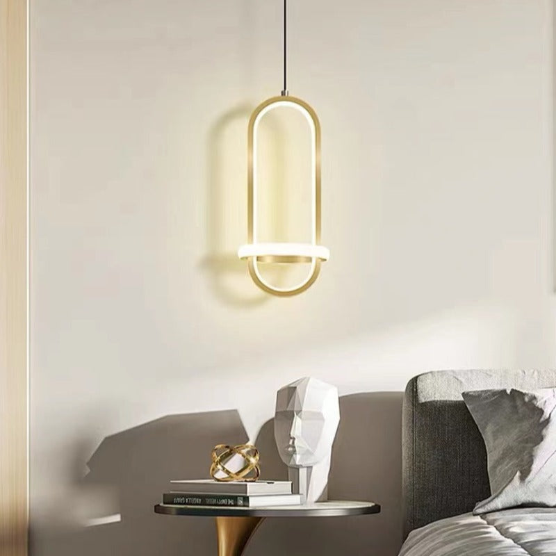 Arisha Modern Minimalist LED Ring Pendant Light Bedsides - Neutral Decor
