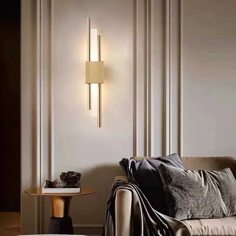 Arisha Modern Metal/Marble LED Wall Lamp - Neutral Decor