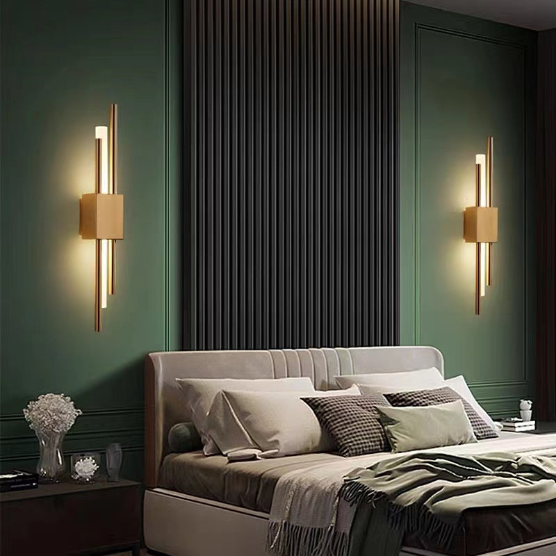 Arisha Modern Metal/Marble LED Wall Lamp - Neutral Decor