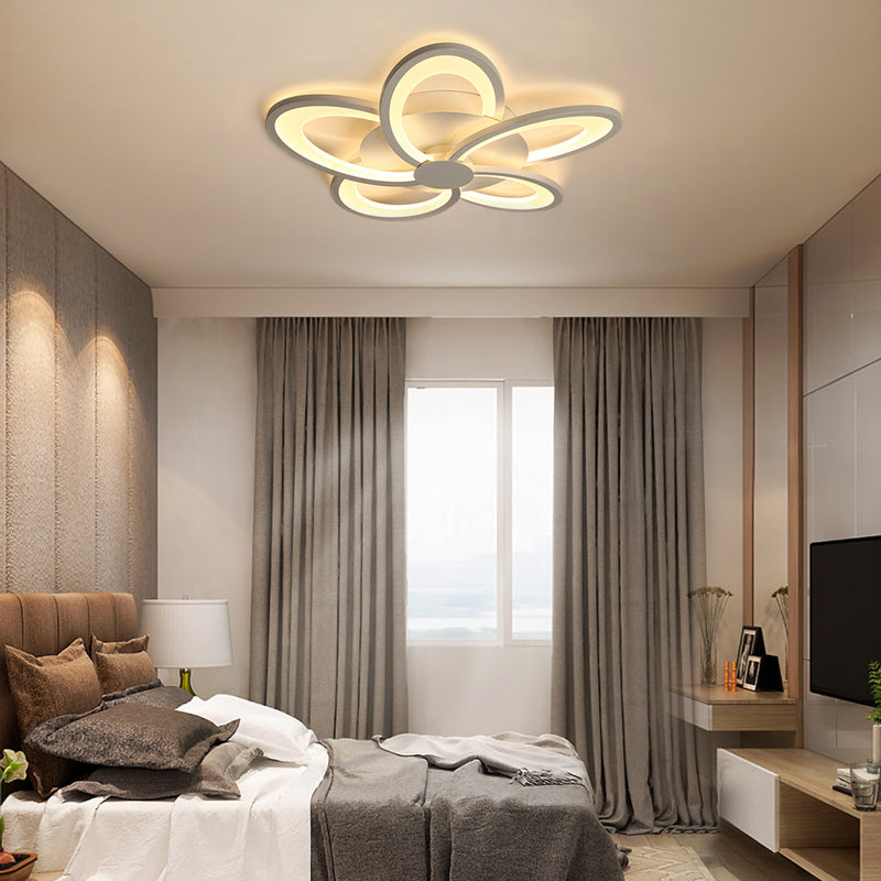 Arisha Flower Shape Ceiling Light White , 2 Style - Neutral Decor
