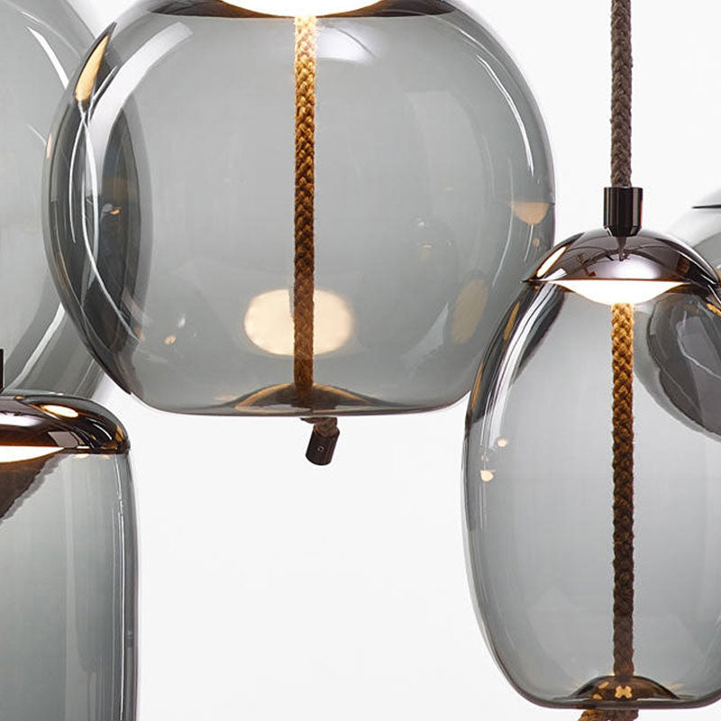 Valentina Nordic LED Pendant Light, Decorative Glass - Neutral Decor