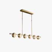 Kristy Modern Luxury metal/Glass Pendant Light, Gold - Neutral Decor
