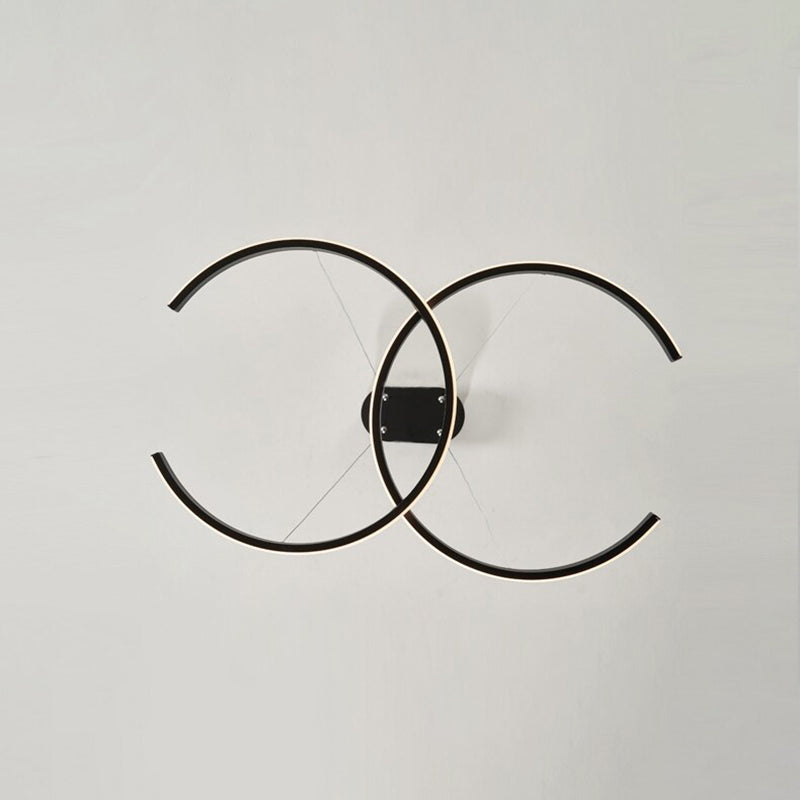 Arisha Modern Minimalist Pendant Light, Double-C - Neutral Decor