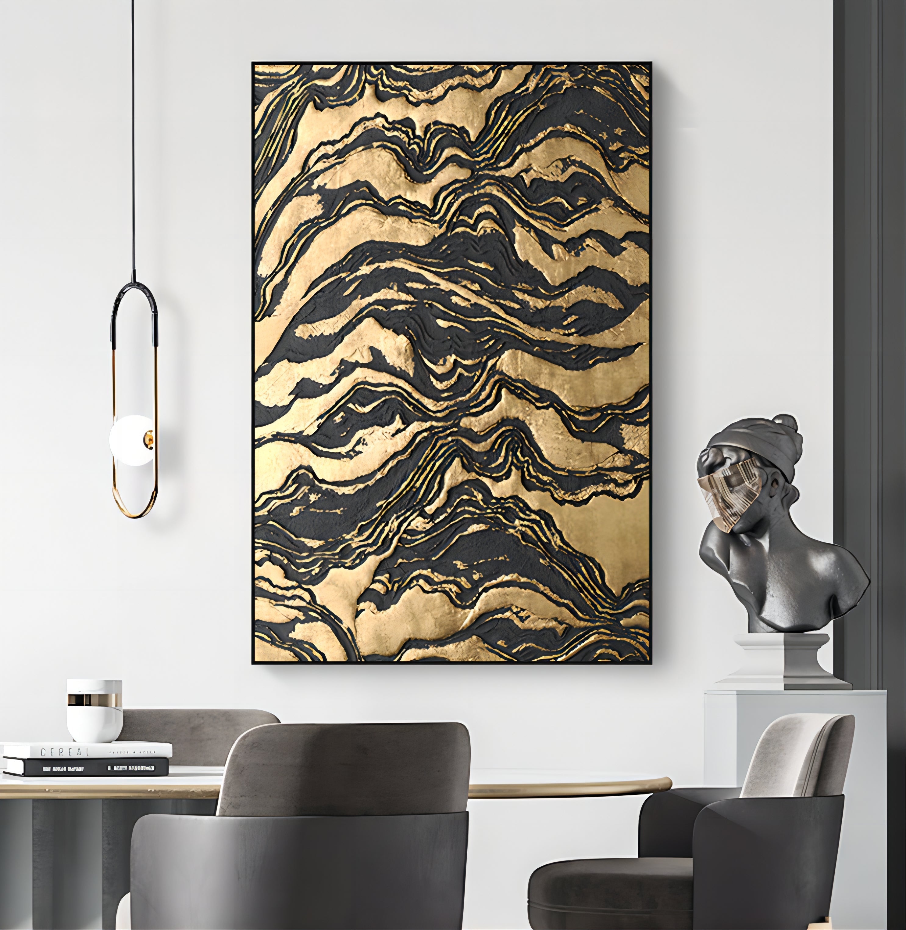 Plaster Art Texture Painting SG010 - Neutralighting
