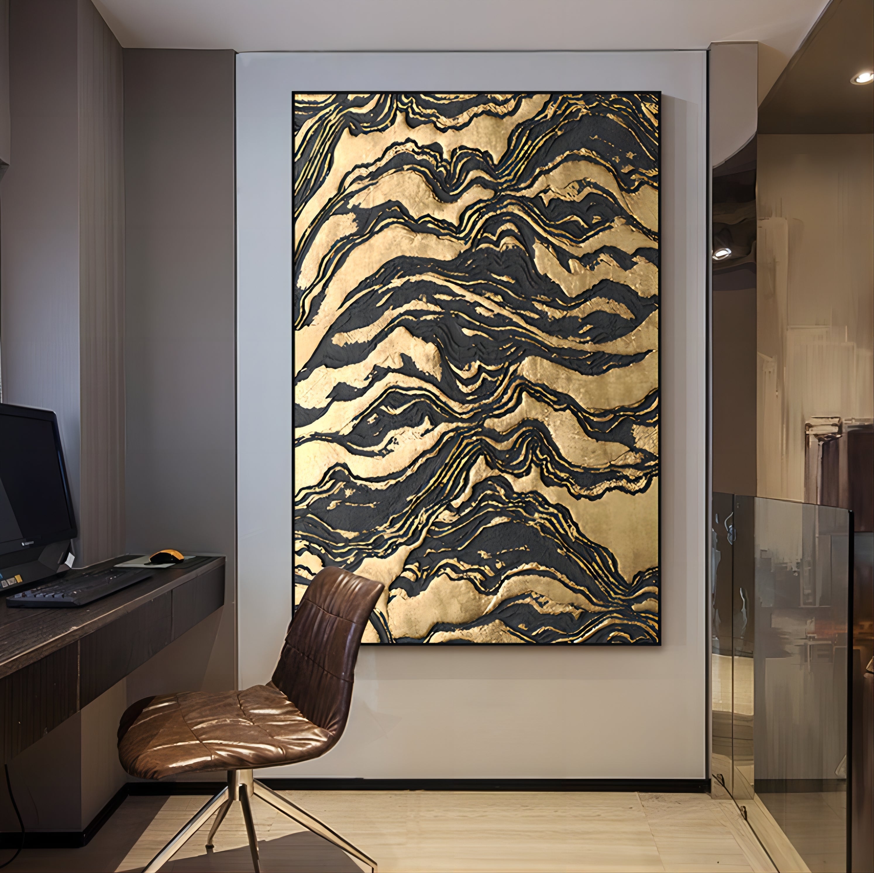 Plaster Art Texture Painting SG010 - Neutralighting