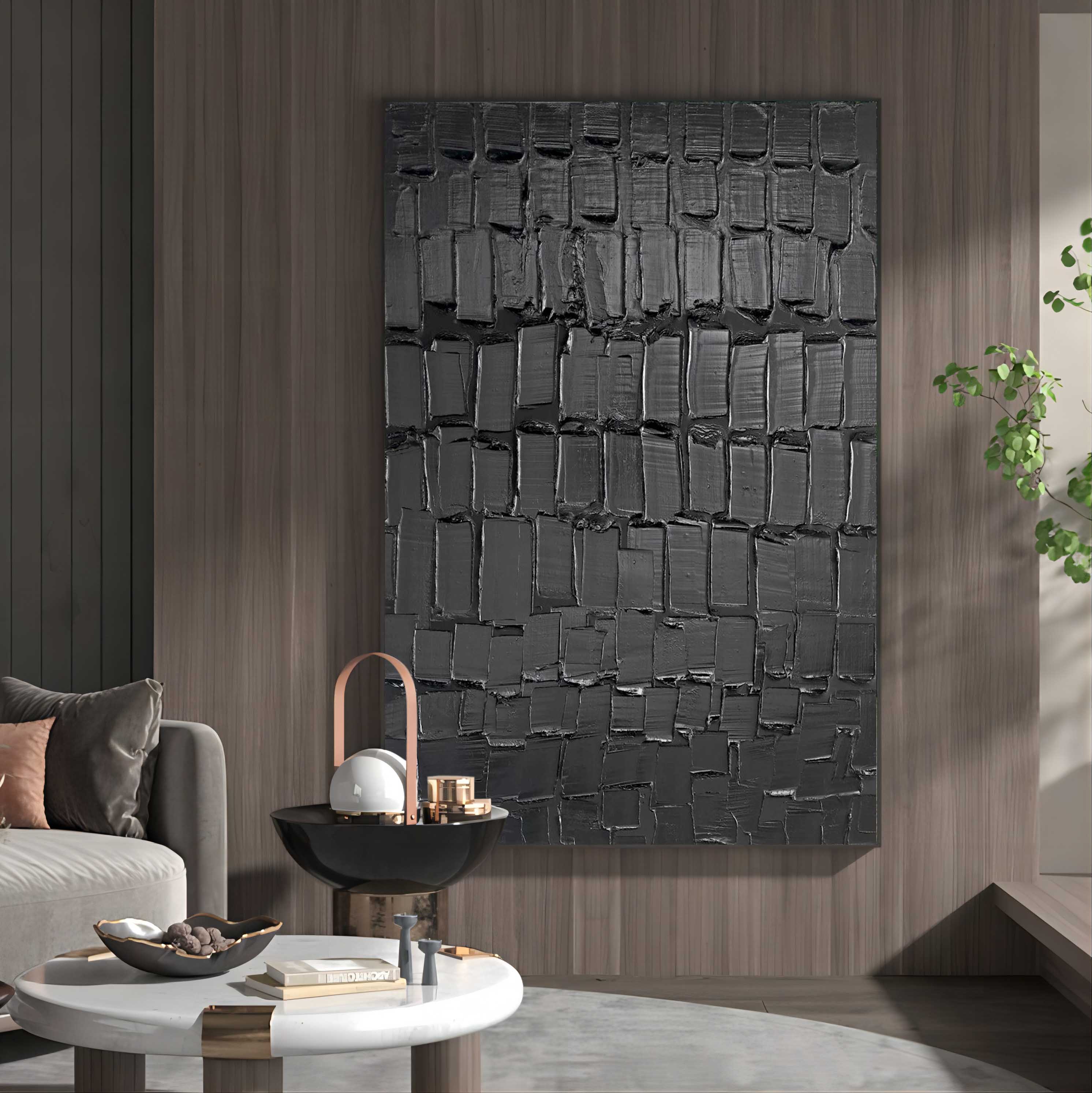 Plaster Art Texture Painting SG111 - Neutralighting