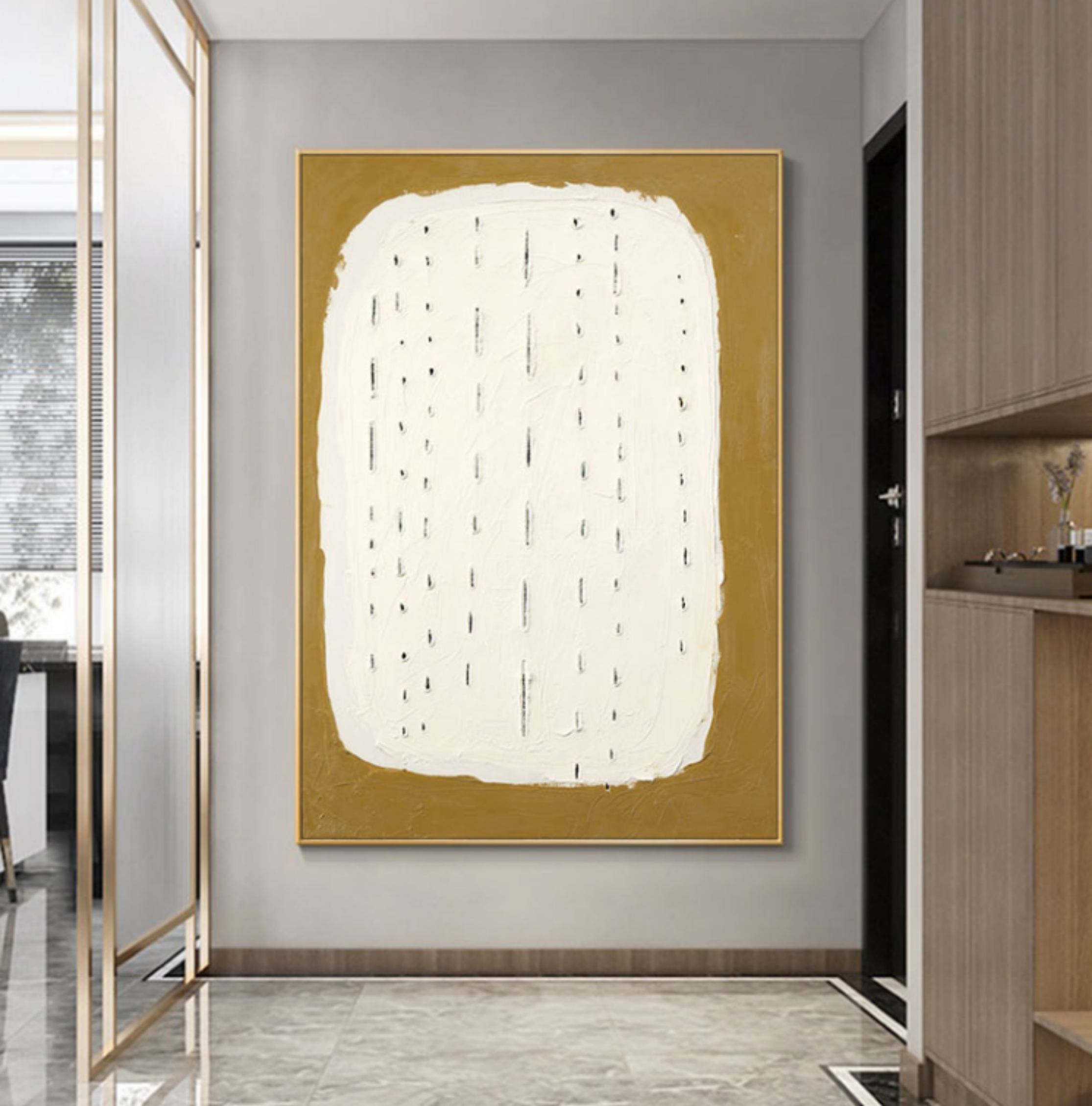 Plaster Art Texture Painting SG069 - Neutralighting