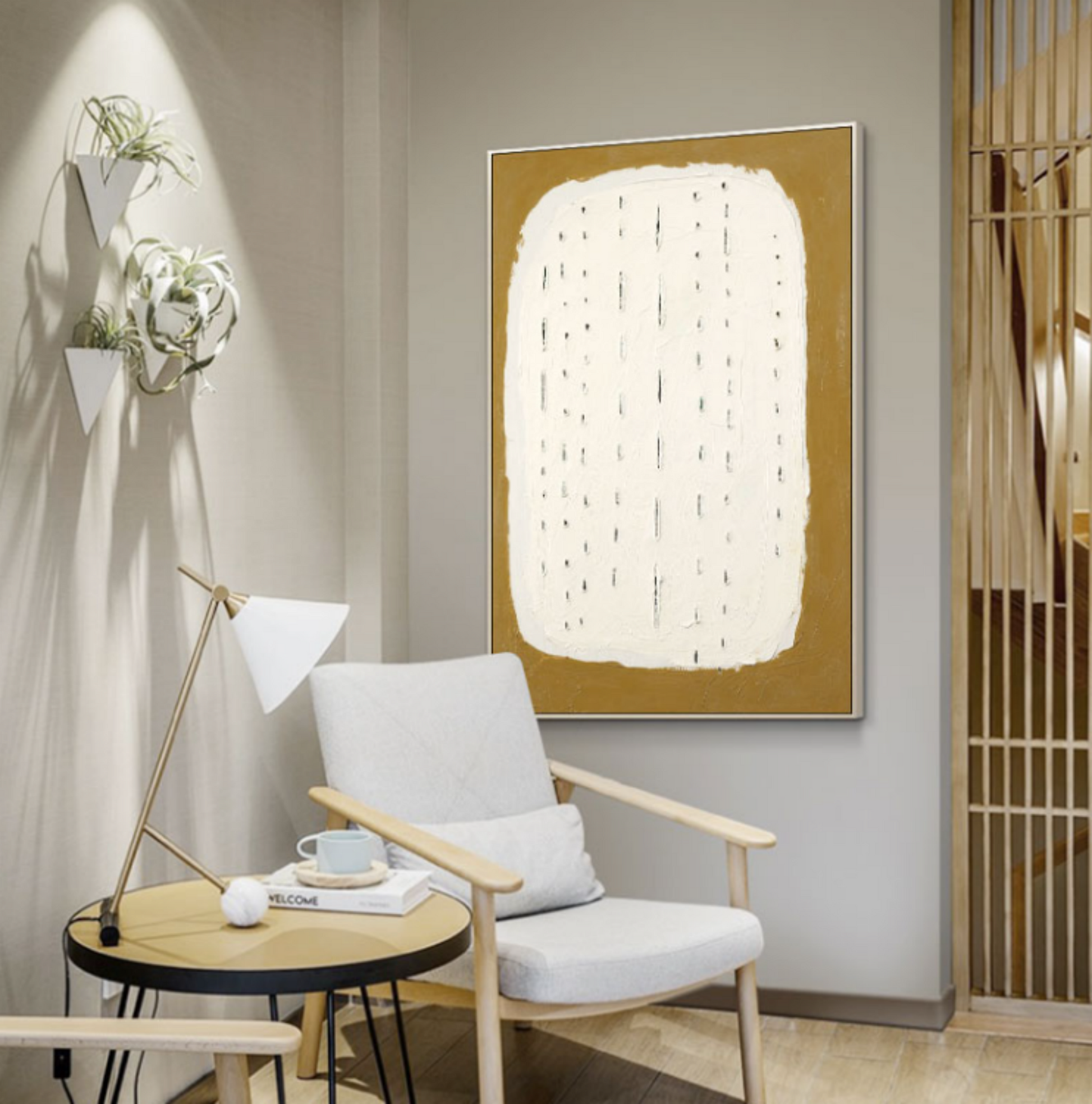 Plaster Art Texture Painting SG069 - Neutralighting