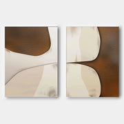 Modern Minimalist Wall Art 2 Piece Set MMWA002 - Neutralighting