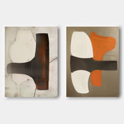Modern Minimalist Wall Art 2 Piece Set MMWA003 - Neutralighting