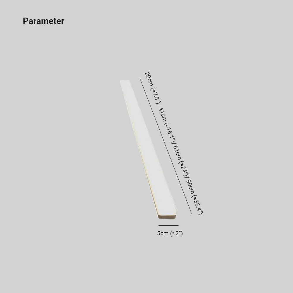 Arisha Simple White Bar Mirror Front Vanity Wall Lamp, Acrylic - Neutral Decor
