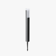 Ray Modern Metal Solar Outdoor Path Light, Black - Neutral Decor