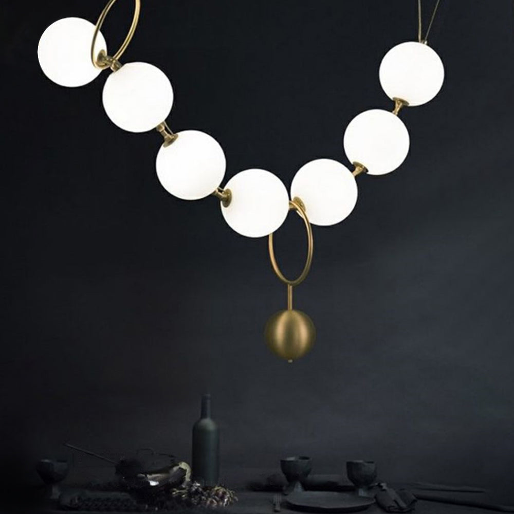 Valentina Postmodern Loft Ball Pendant Lamp Creative Necklace Design - Neutral Decor