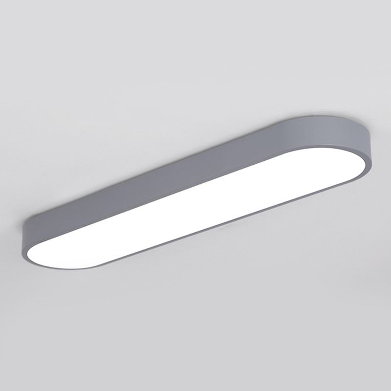 Arisha Oval Flush Mount LED Ceiling Light, Black/White/Grey/Gold - Neutral Decor