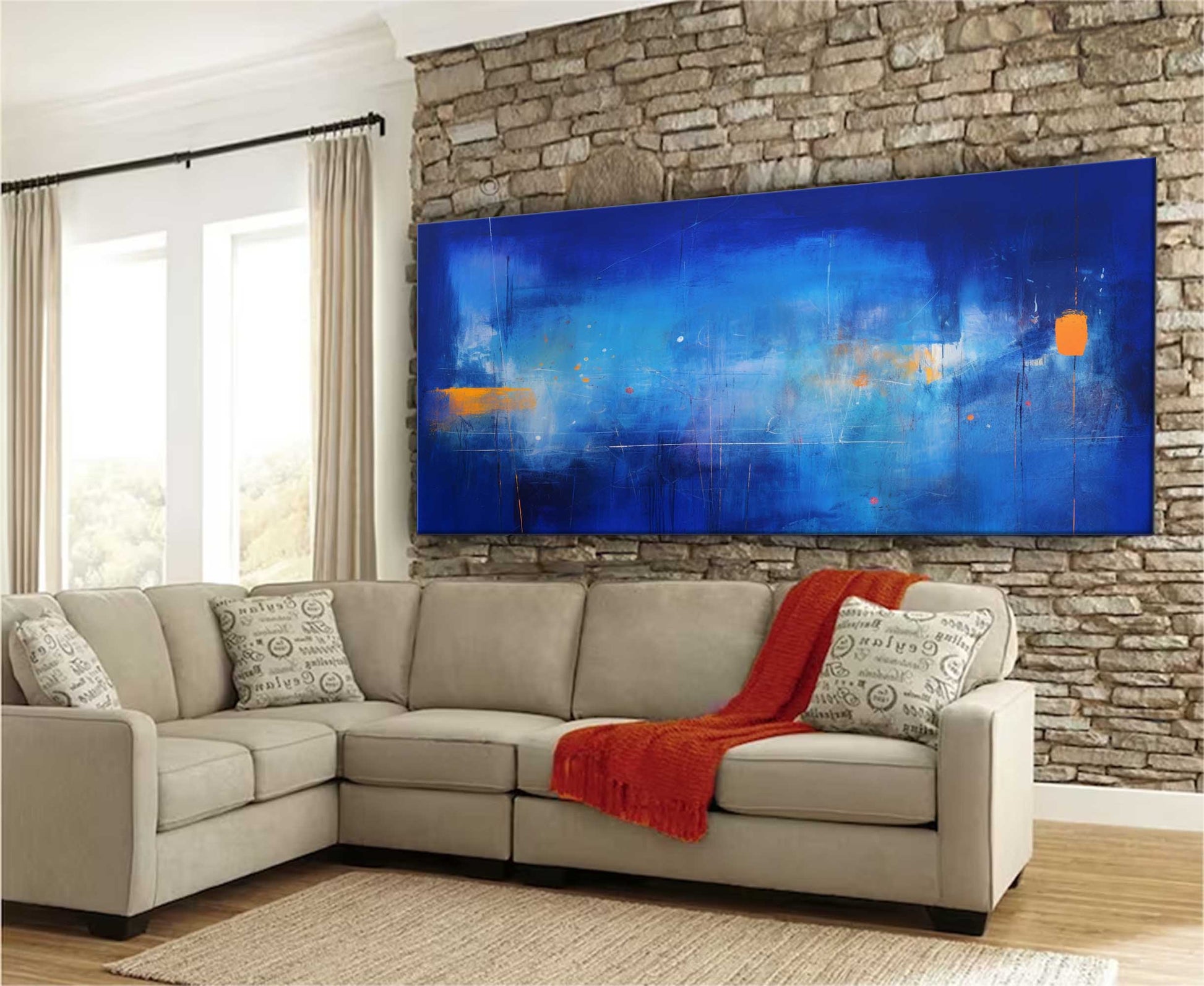 Abstract Canvas Art AB216 - Neutralighting