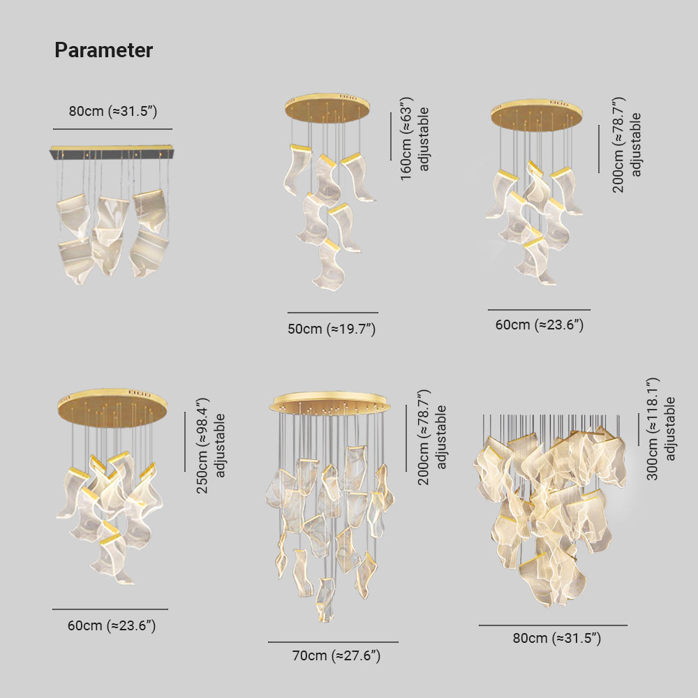 Arisha Luxury Artistic Chandelier, Gold - Neutral Decor