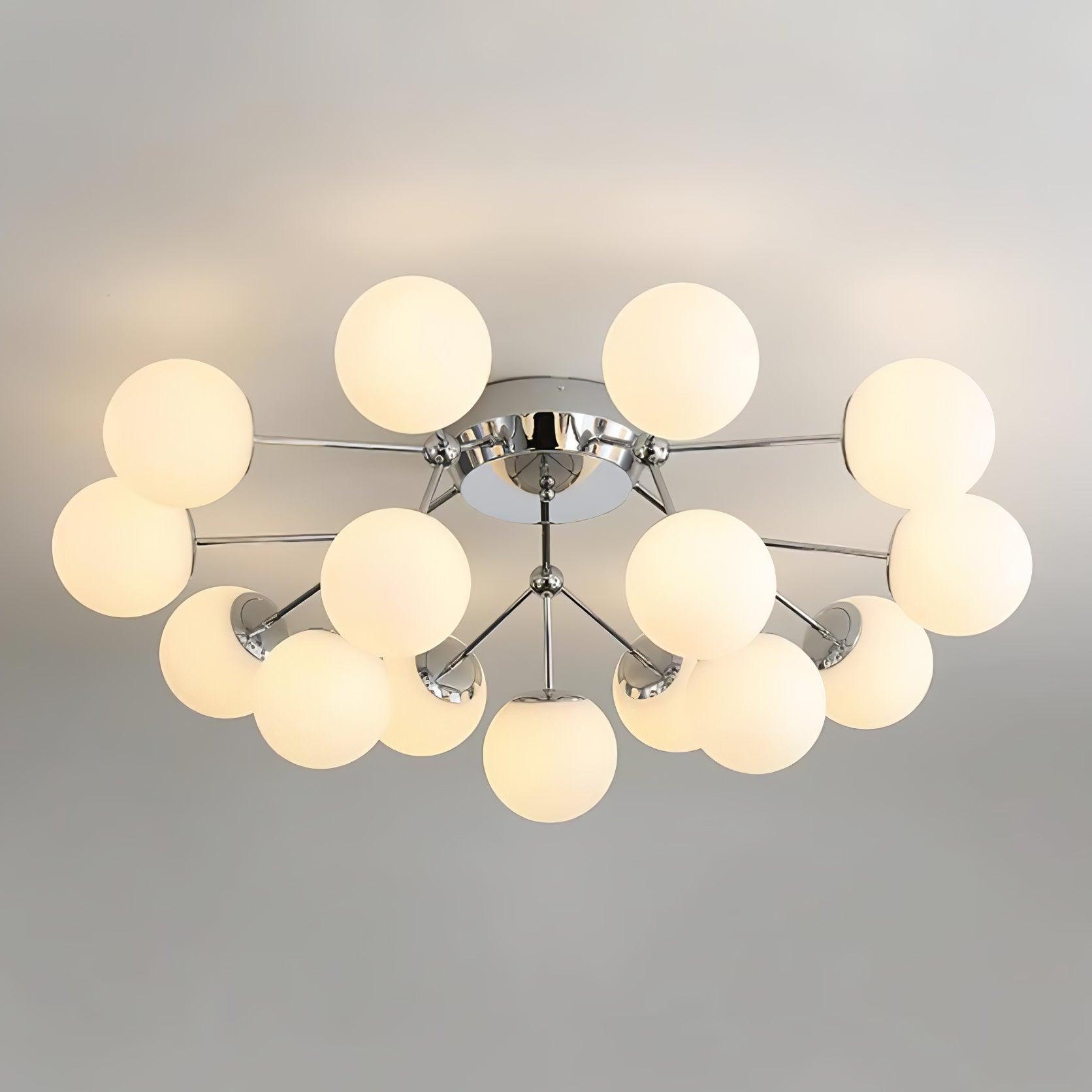 Olivia Luxury Glass Ceiling Lamp-Neutral Decor