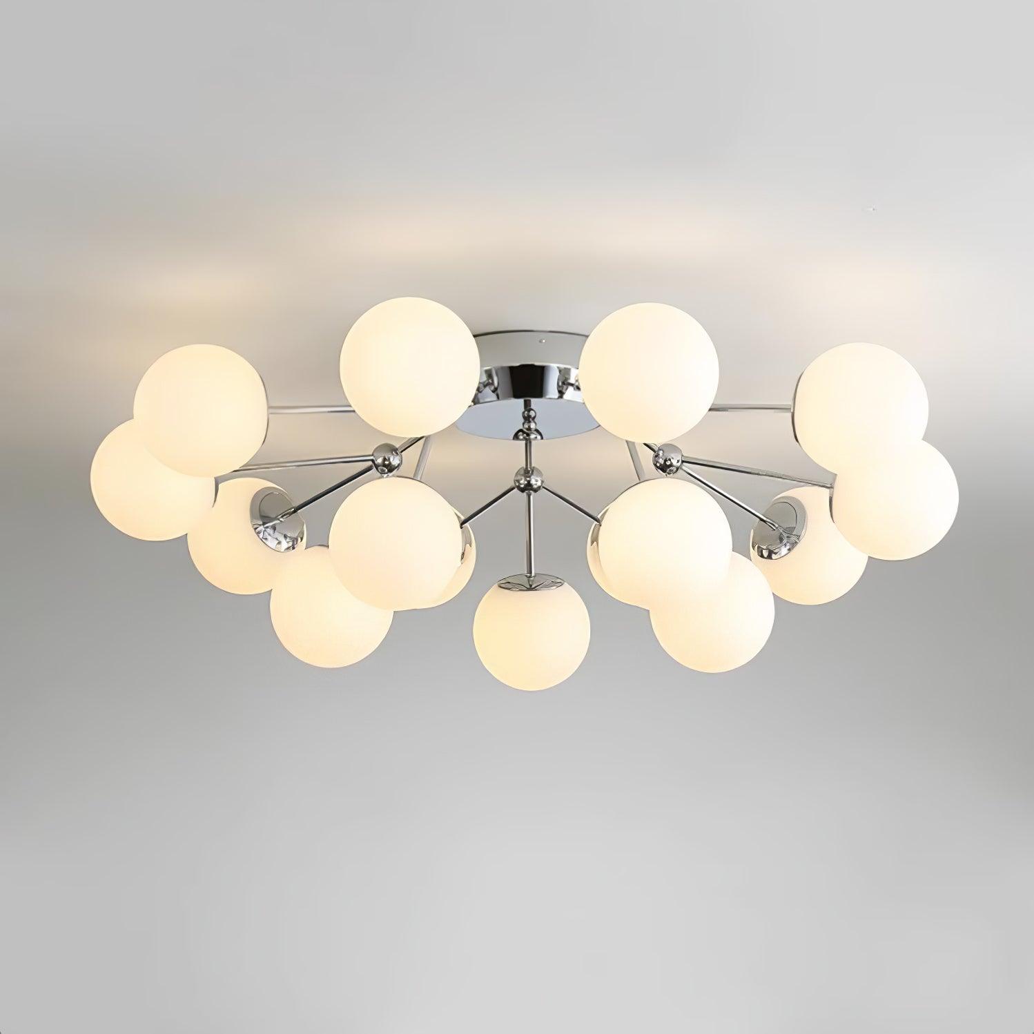 Olivia Luxury Glass Ceiling Lamp-Neutral Decor