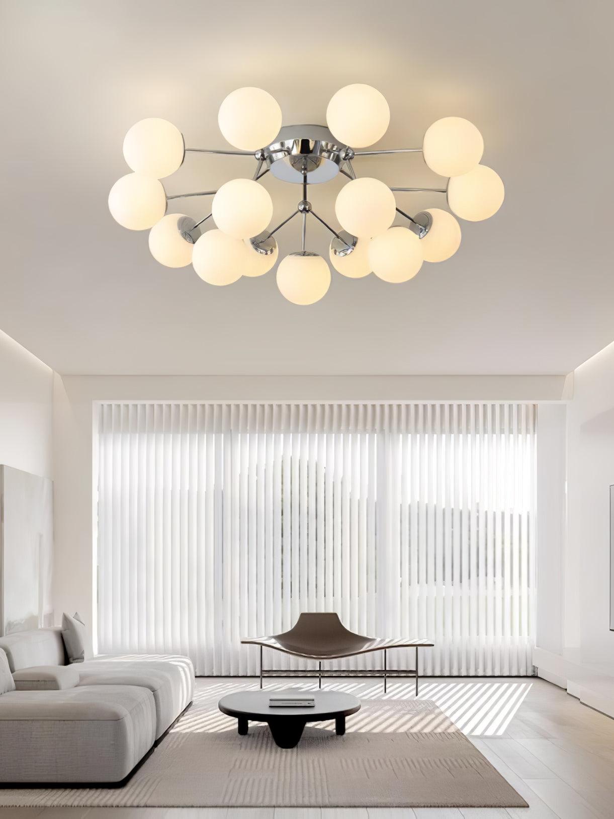 Olivia Luxury Glass Ceiling Lamp-Neutral Decor