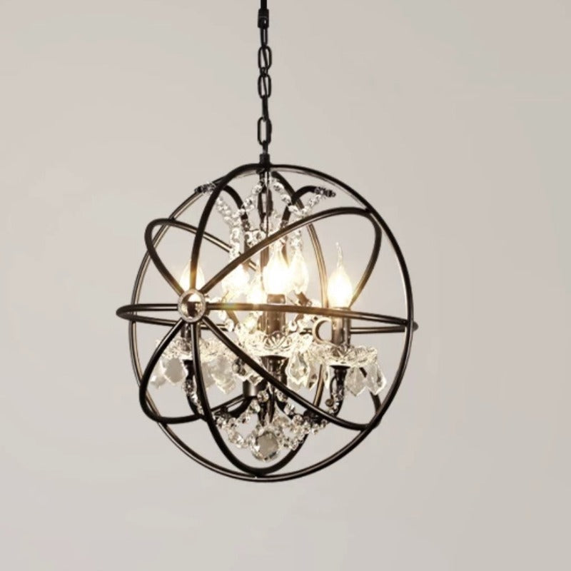 Kristy Rustic Vintage Candle Metal Pendant Light Black/Rust Bedroom - Neutral Decor