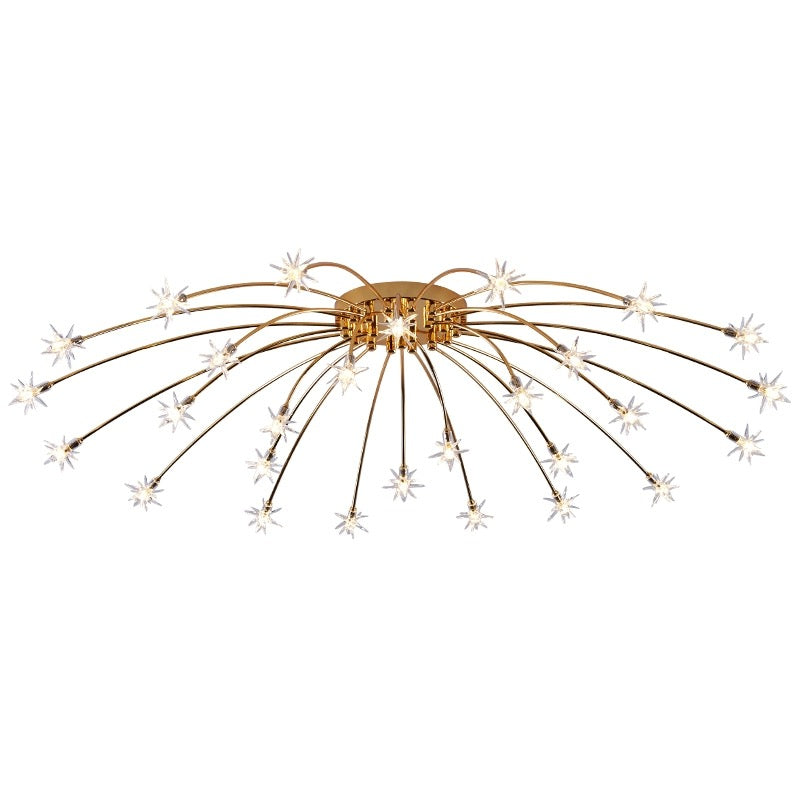 Arisha Art Deco Starry Flush Mount Ceiling Light - Neutral Decor