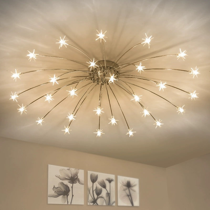Arisha Art Deco Starry Flush Mount Ceiling Light - Neutral Decor