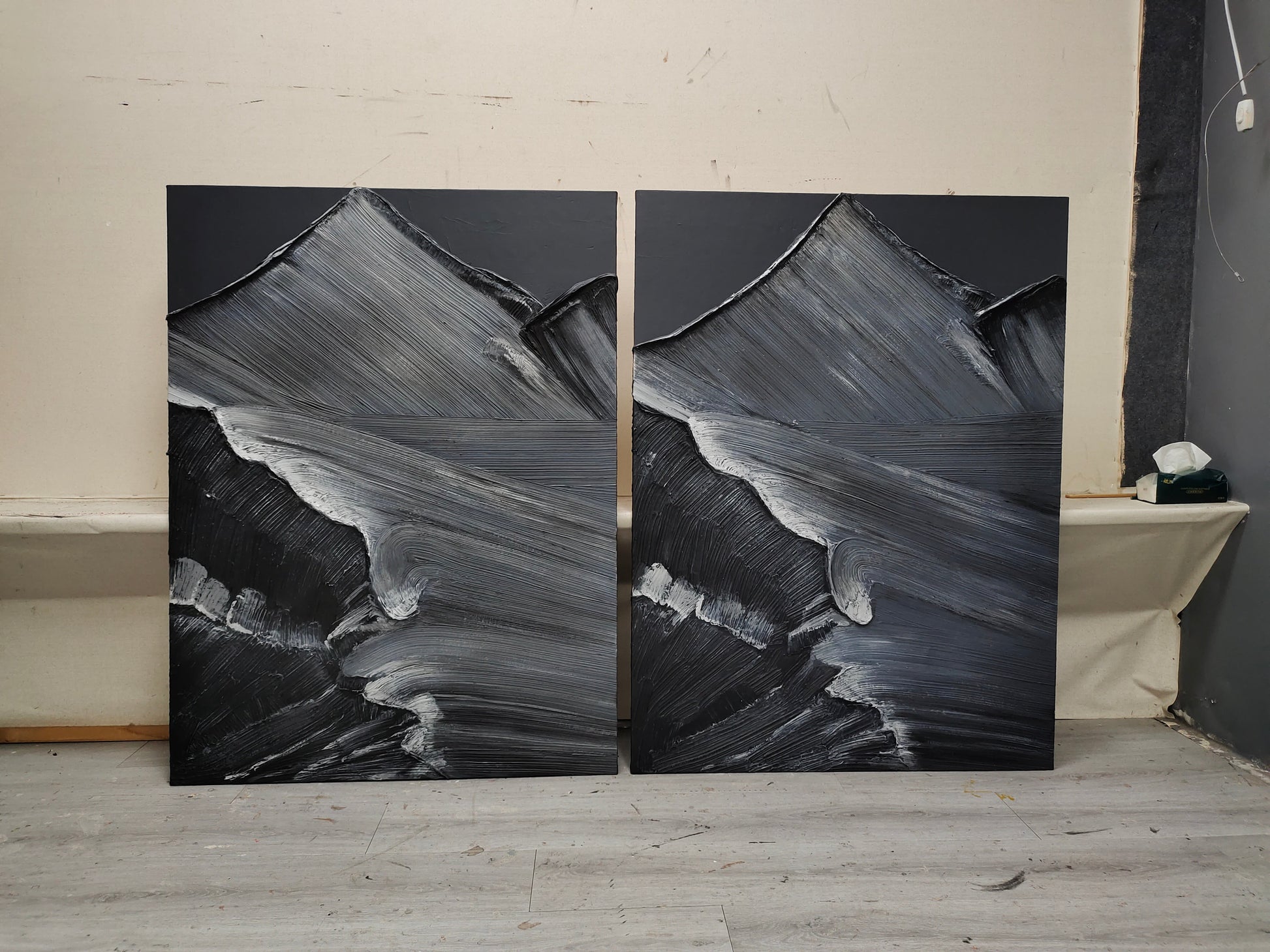 Plaster Art Texture Painting SG040 - Neutralighting