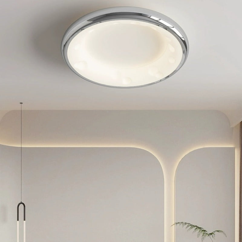 Arisha Modern LED Flush Mount Ceiling Light Metal White Bedroom - Neutral Decor