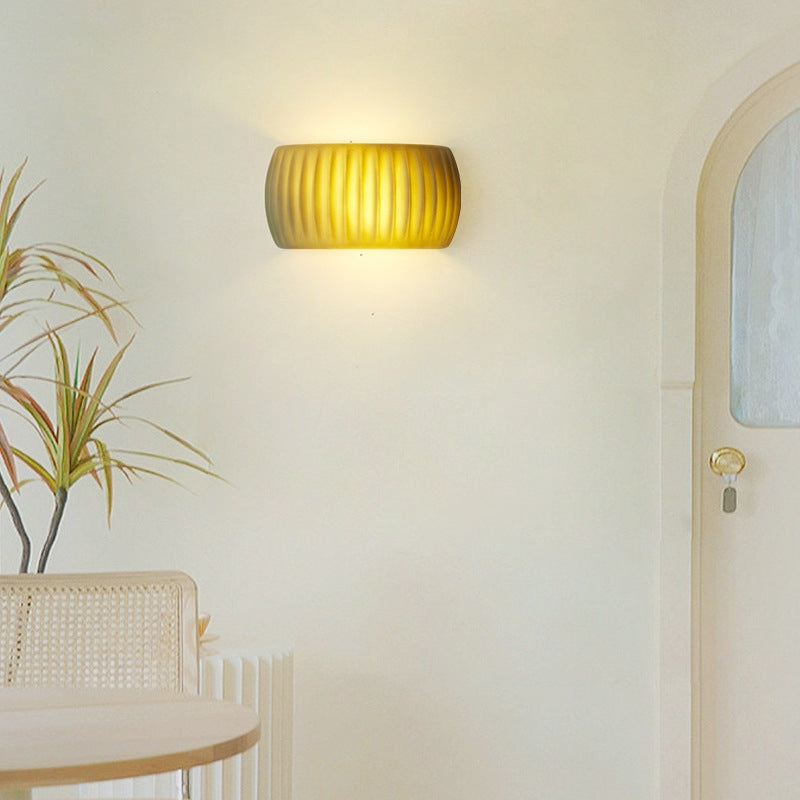 Aria Modern LED Indoor Wall Lamp Orange/Green Resin Bedroom - Neutral Decor