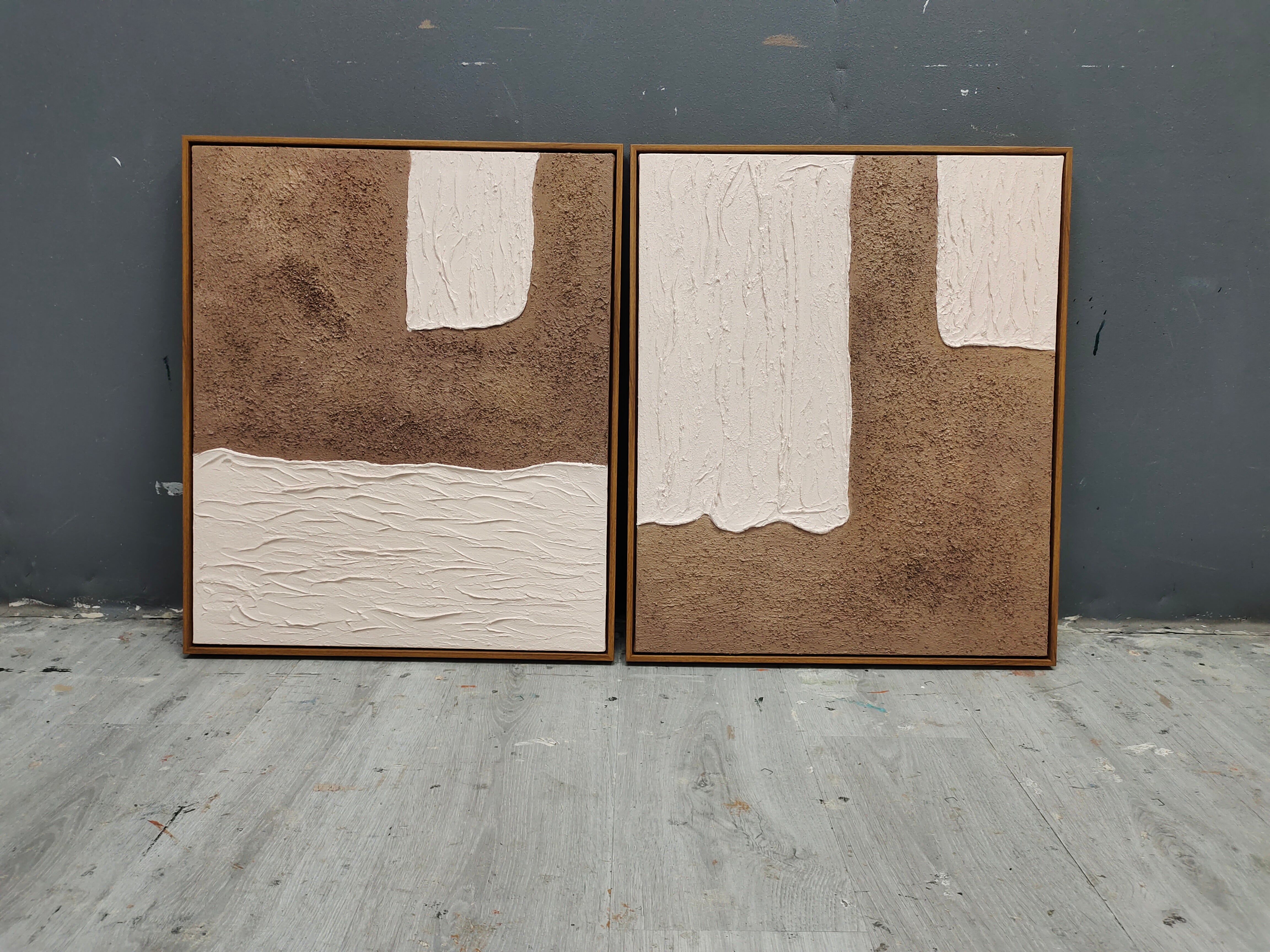Abstract Painting Set Of 2 SP095 - Neutralighting