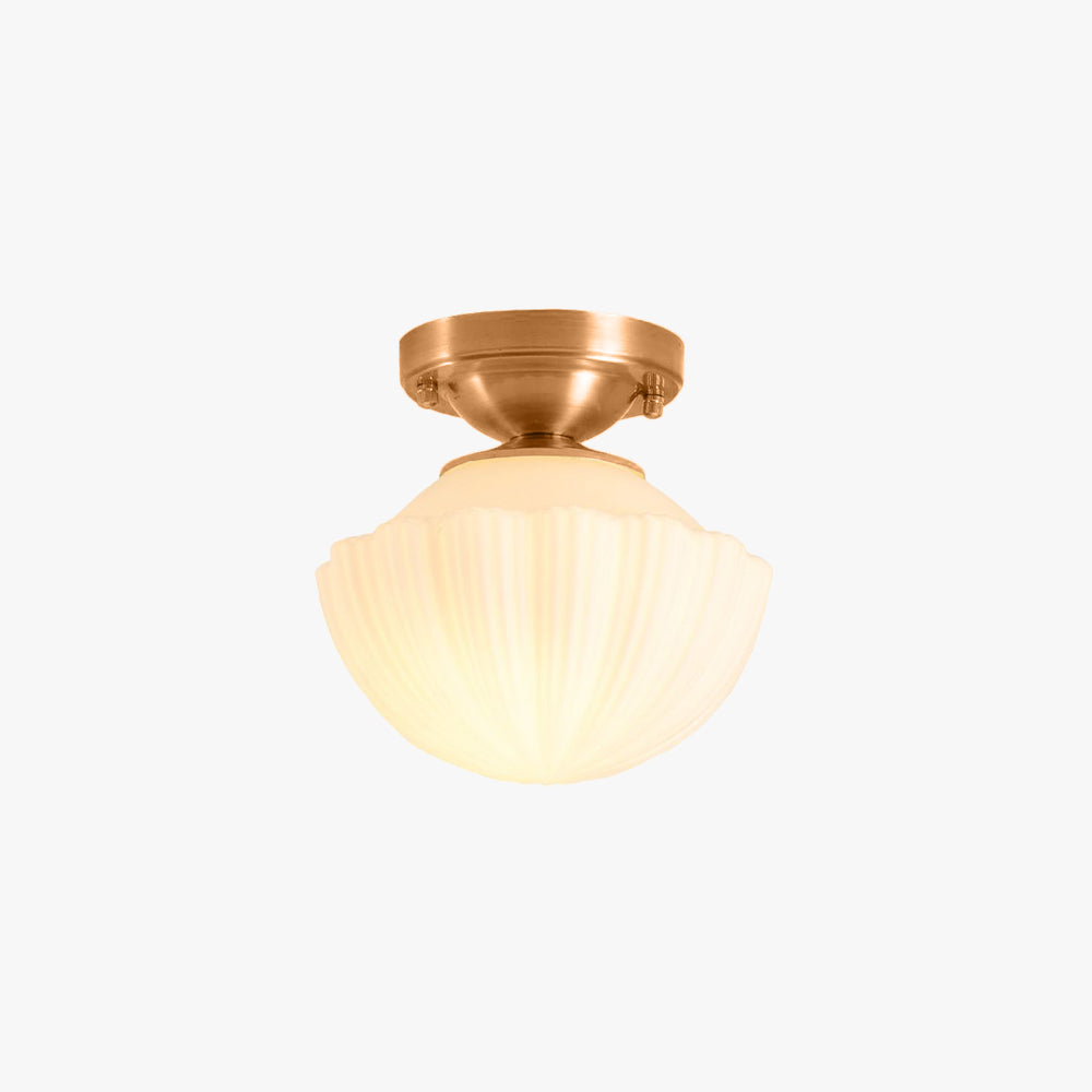 Arisha Retro Metal Flush Mount Ceiling Light Brass - Neutral Decor