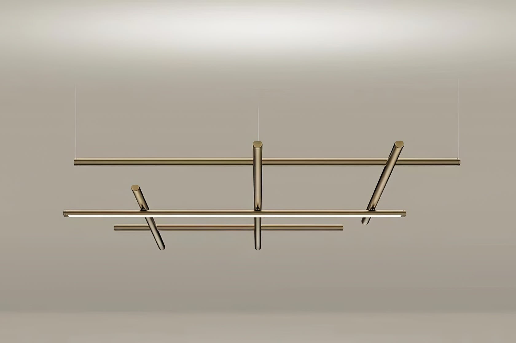 Geometric Linear Grid Pendant Lamp-Neutral Decor