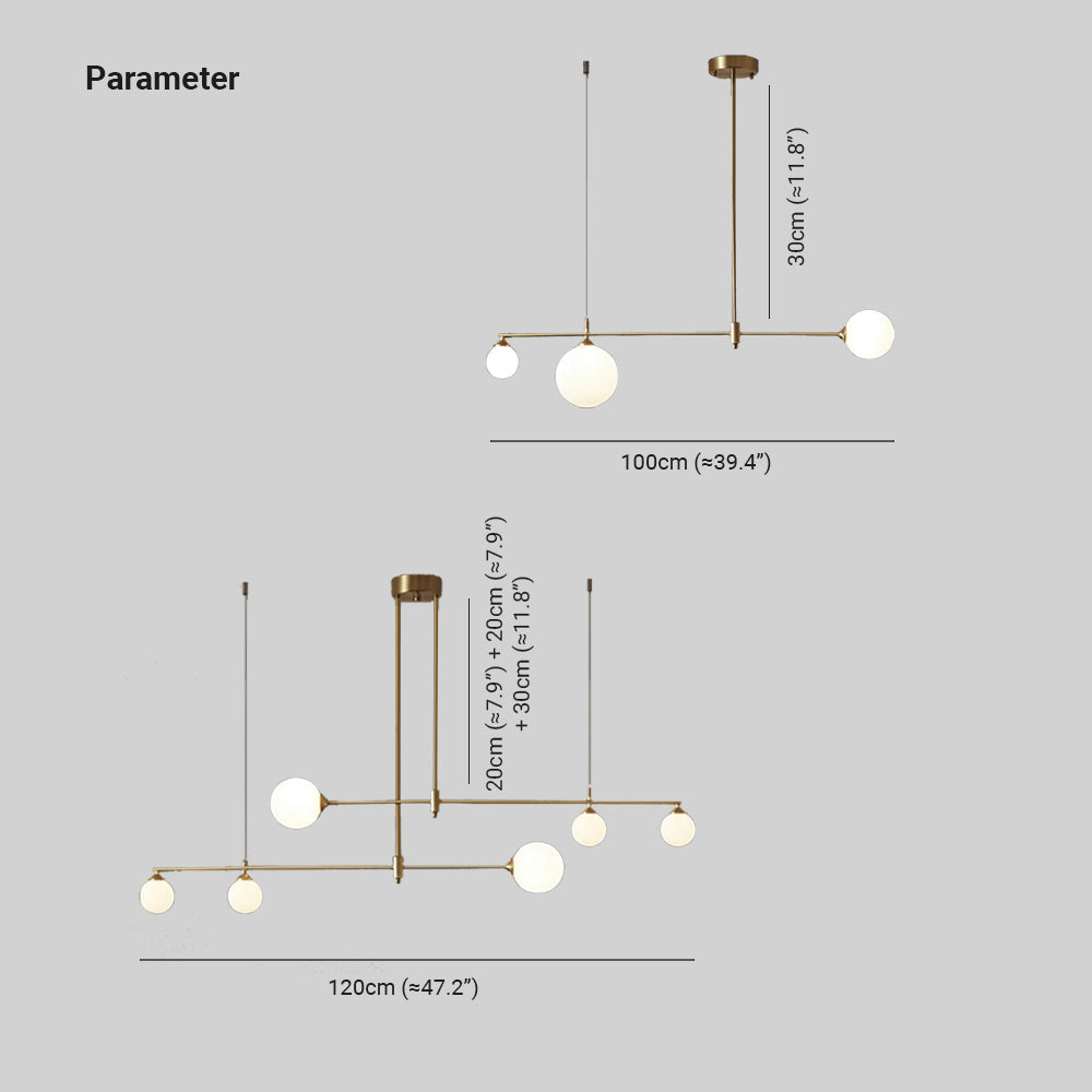 Valentina Modern Golden Bubble Copper Pendant Light - Neutral Decor