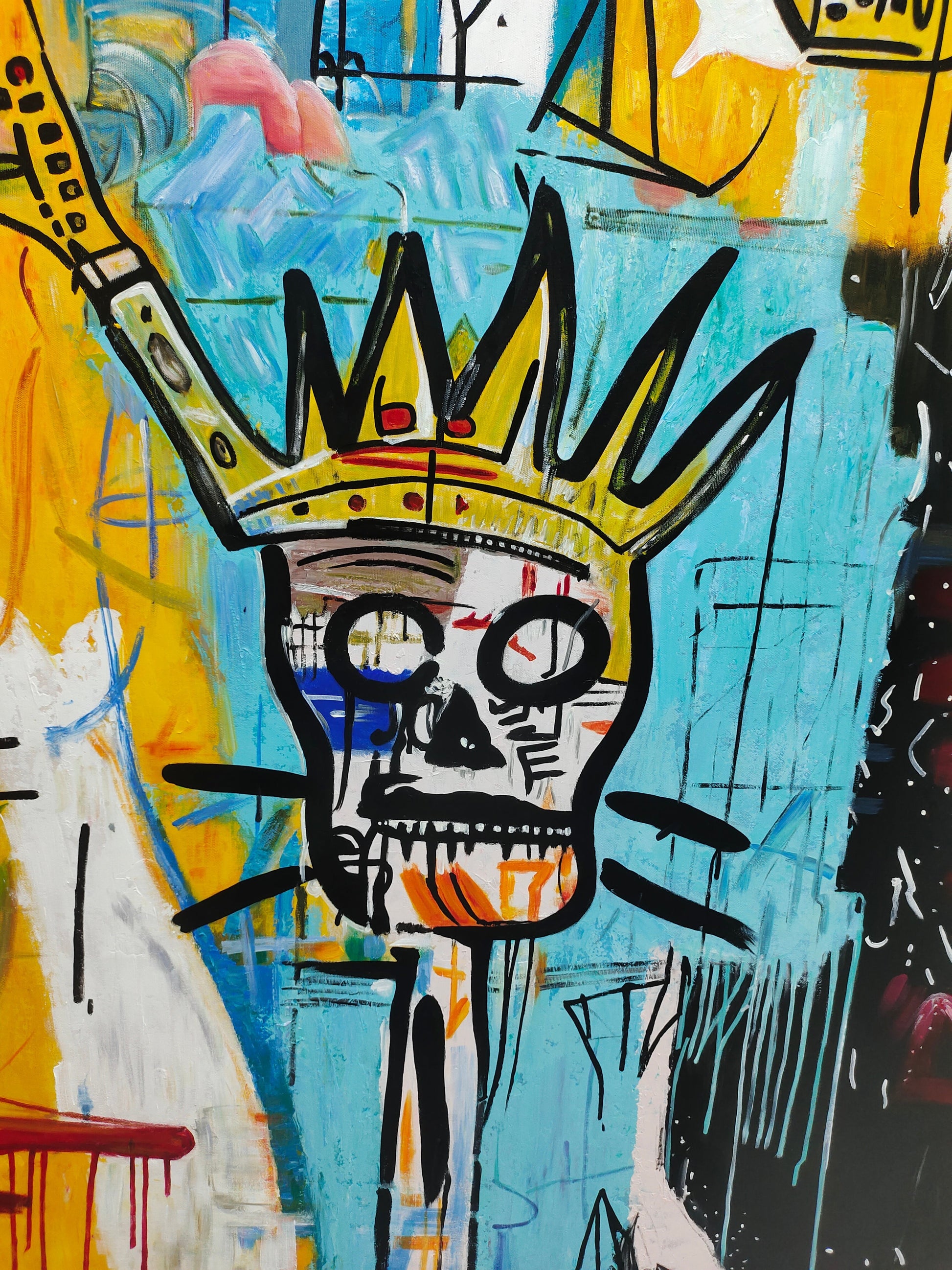 Skull Abstract Graffiti Art - Letslighting