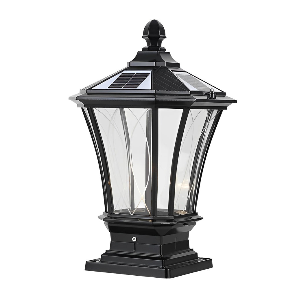 Ulric Vintage LED Retro Solar Outdoor Fence Post Lights