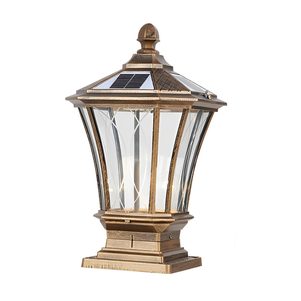 Ulric Vintage LED Retro Solar Outdoor Fence Post Lights