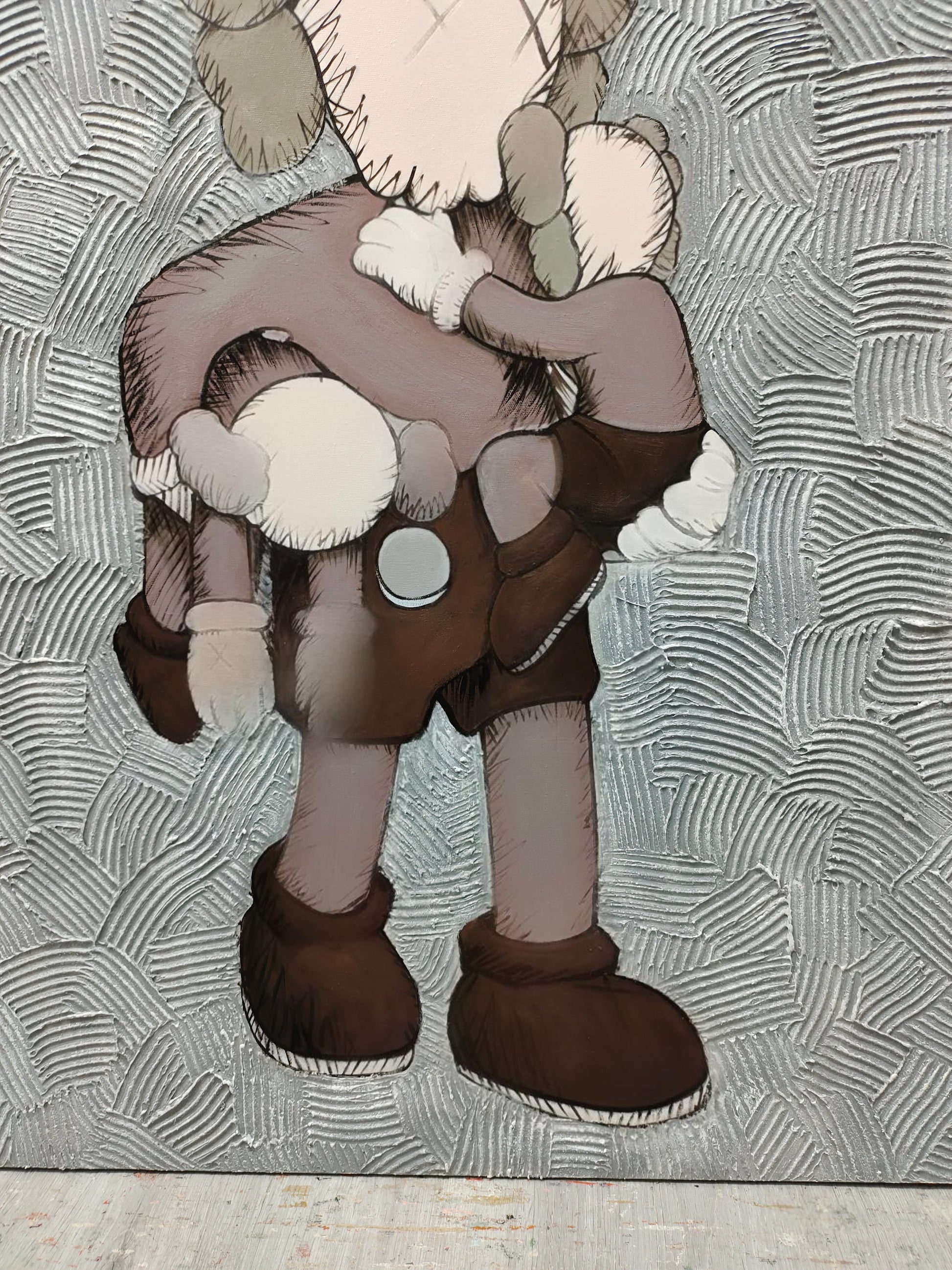 Wall Art Vertical Textured Cartoon Character Scene - Neutralighting