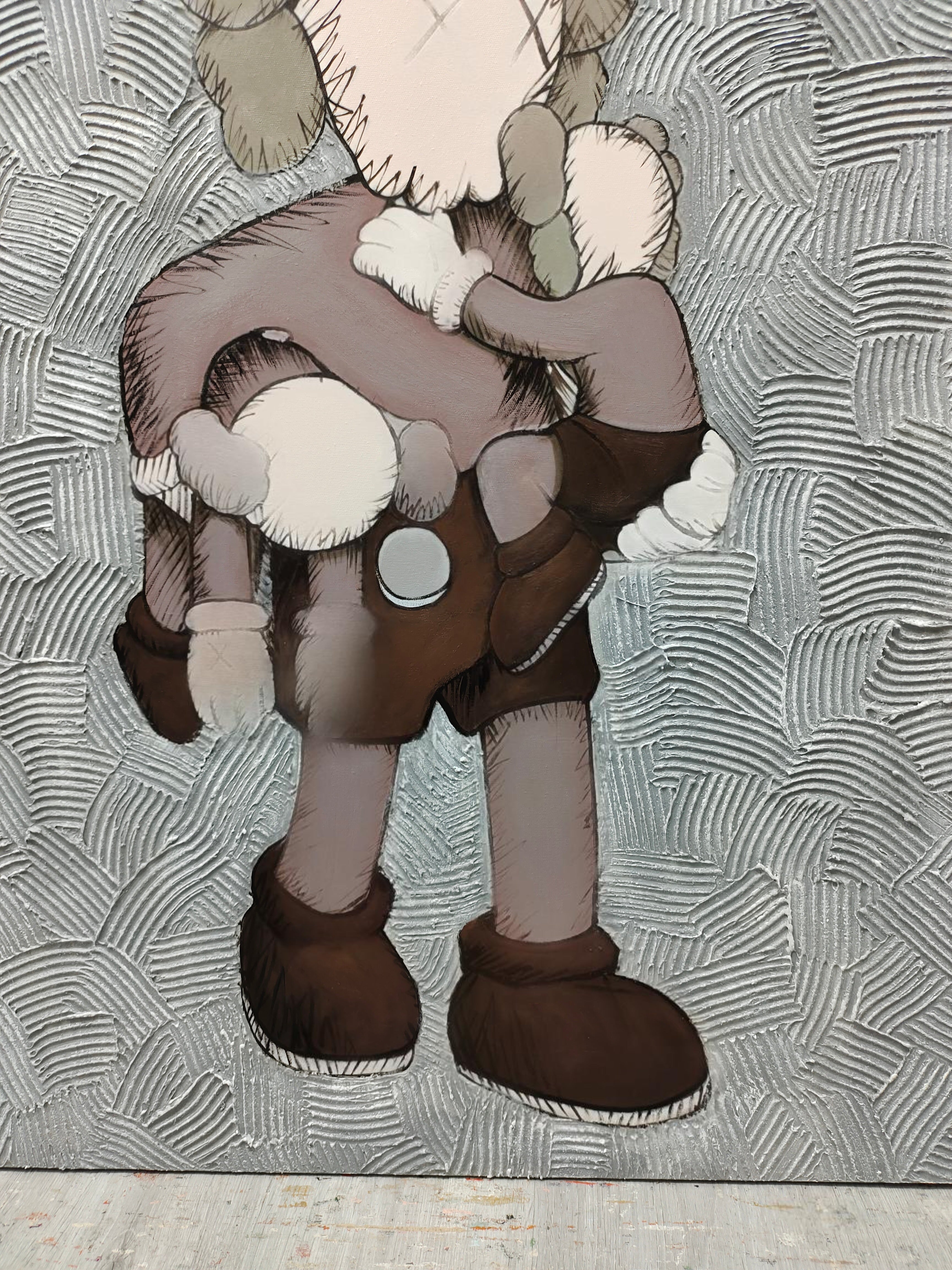 Wall Art Vertical Textured Cartoon Character Scene - Neutralighting