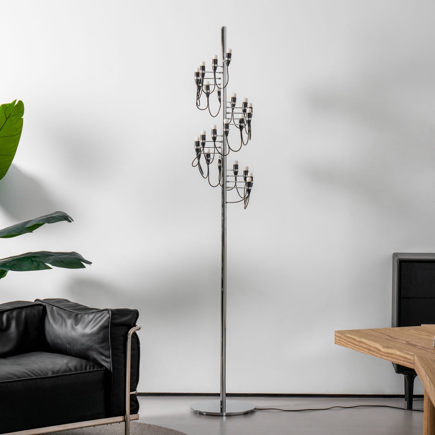 Olliryra Sculptural Steel Floor Lamp-Neutral Decor