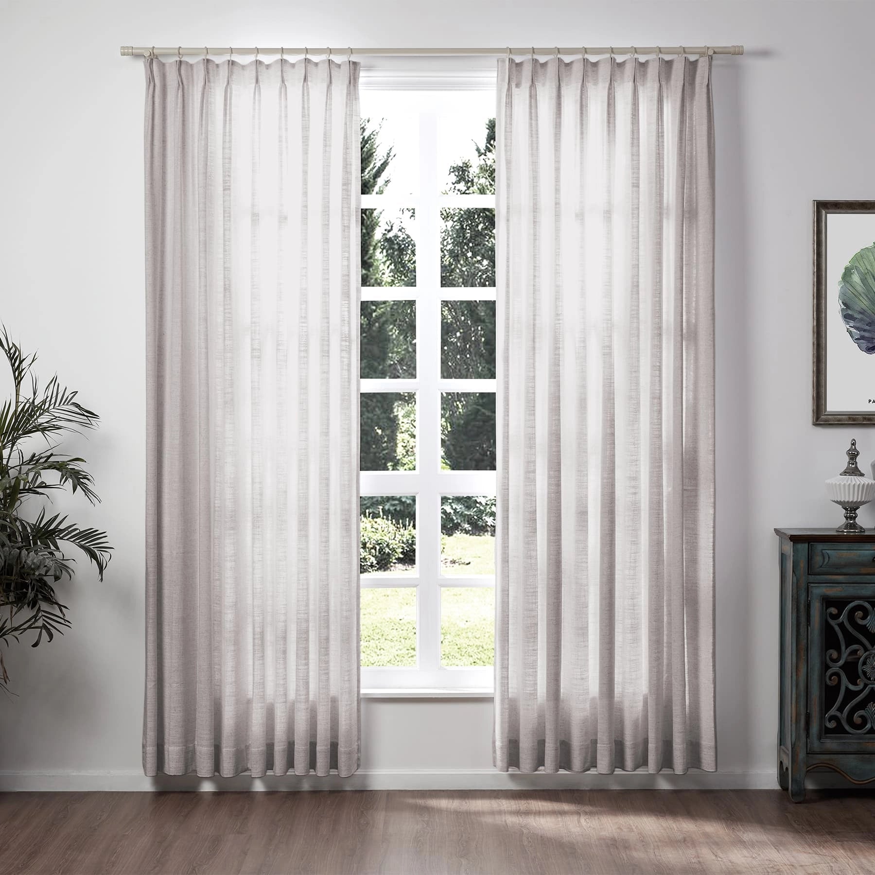 Lily Linen Curtains & Drapes Soft Top-Neutral Decor