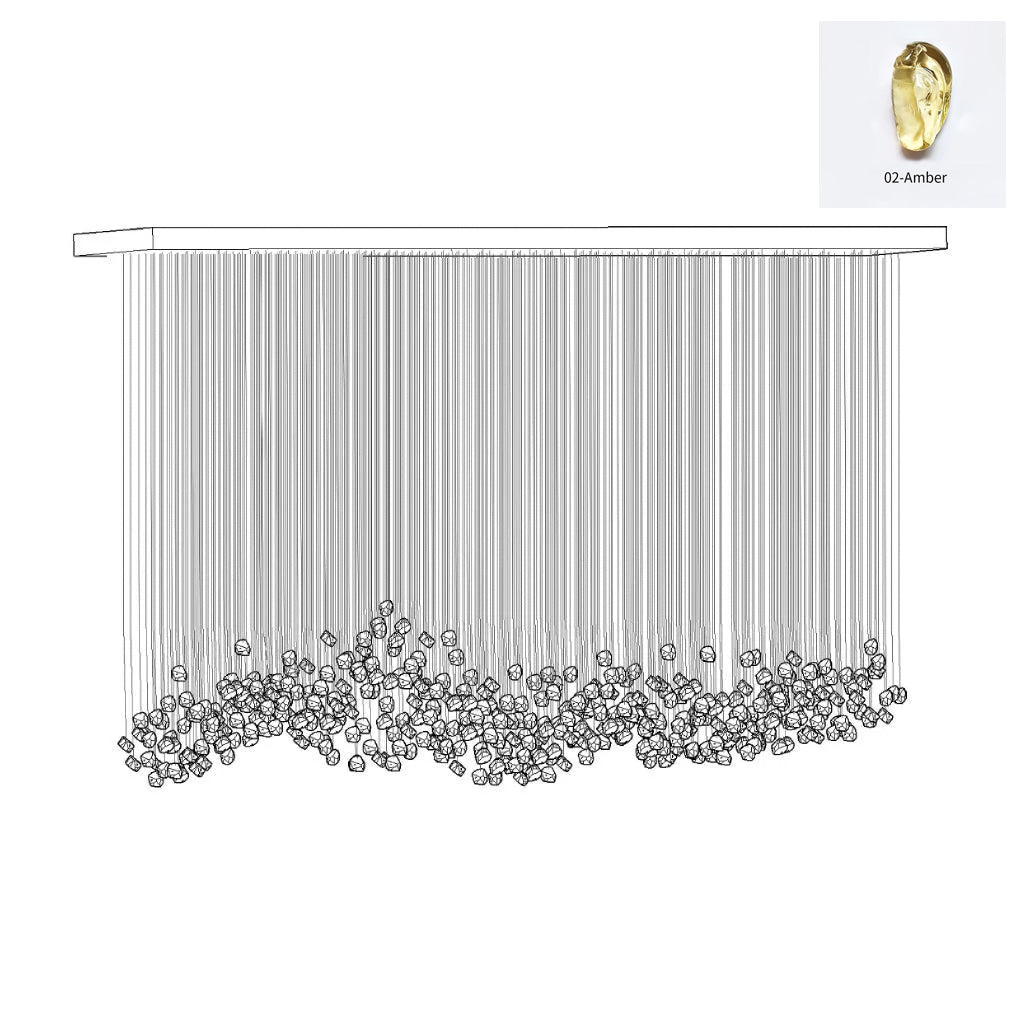 Belora Postmodern Luxury Stone Crystal Chandelier-Neutral Decor