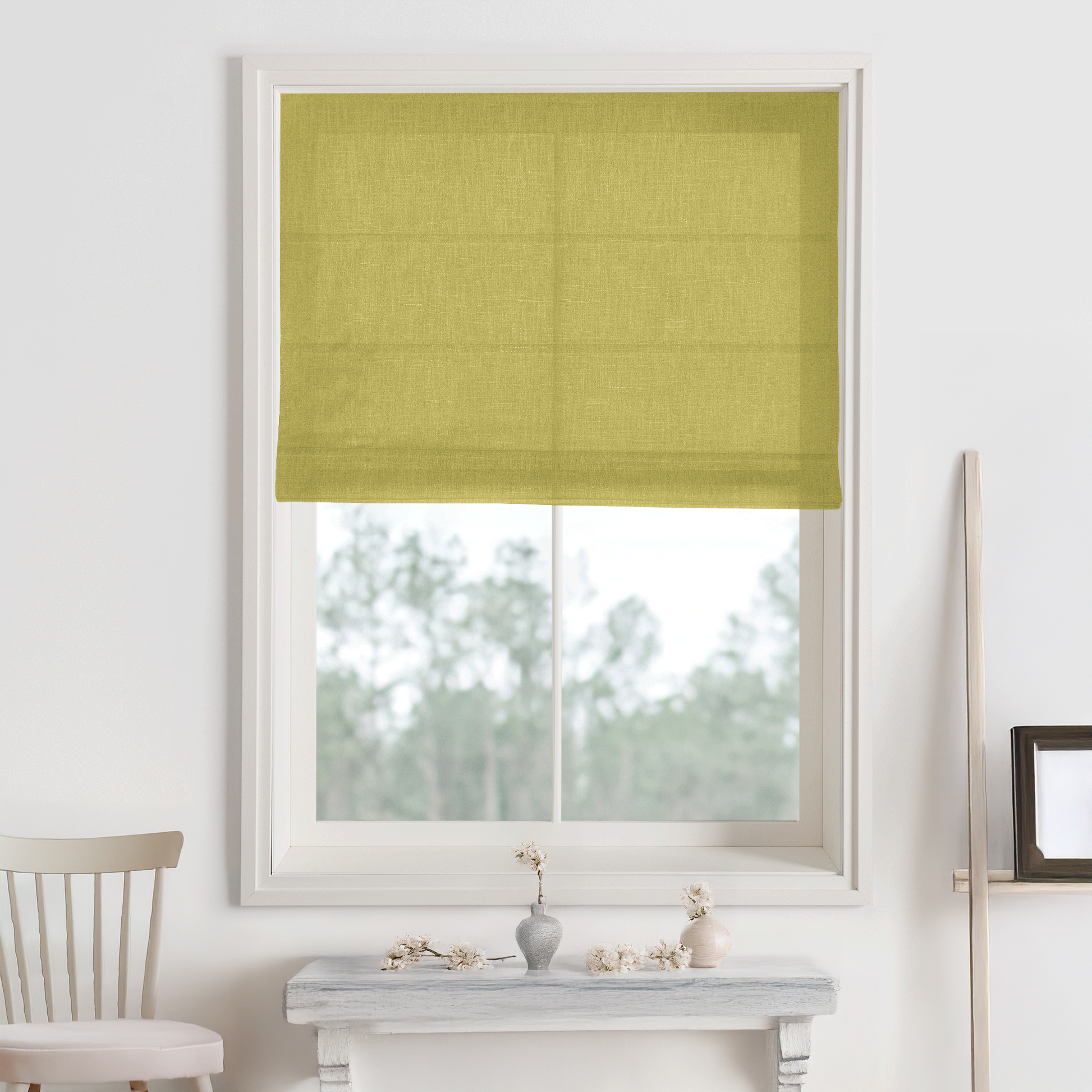 Bella Cotton Roman Shades & Blinds-Neutral Decor