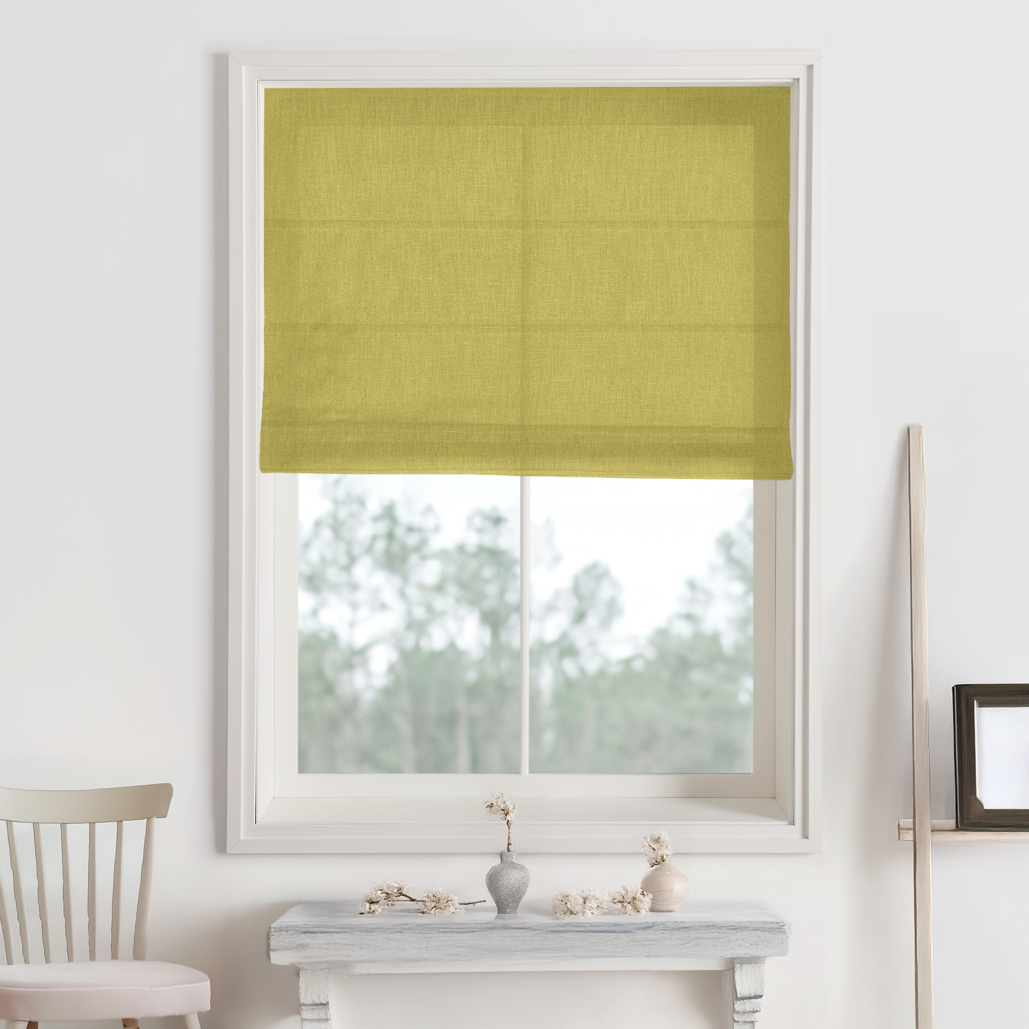 Bella Cotton Roman Shades & Blinds-Neutral Decor