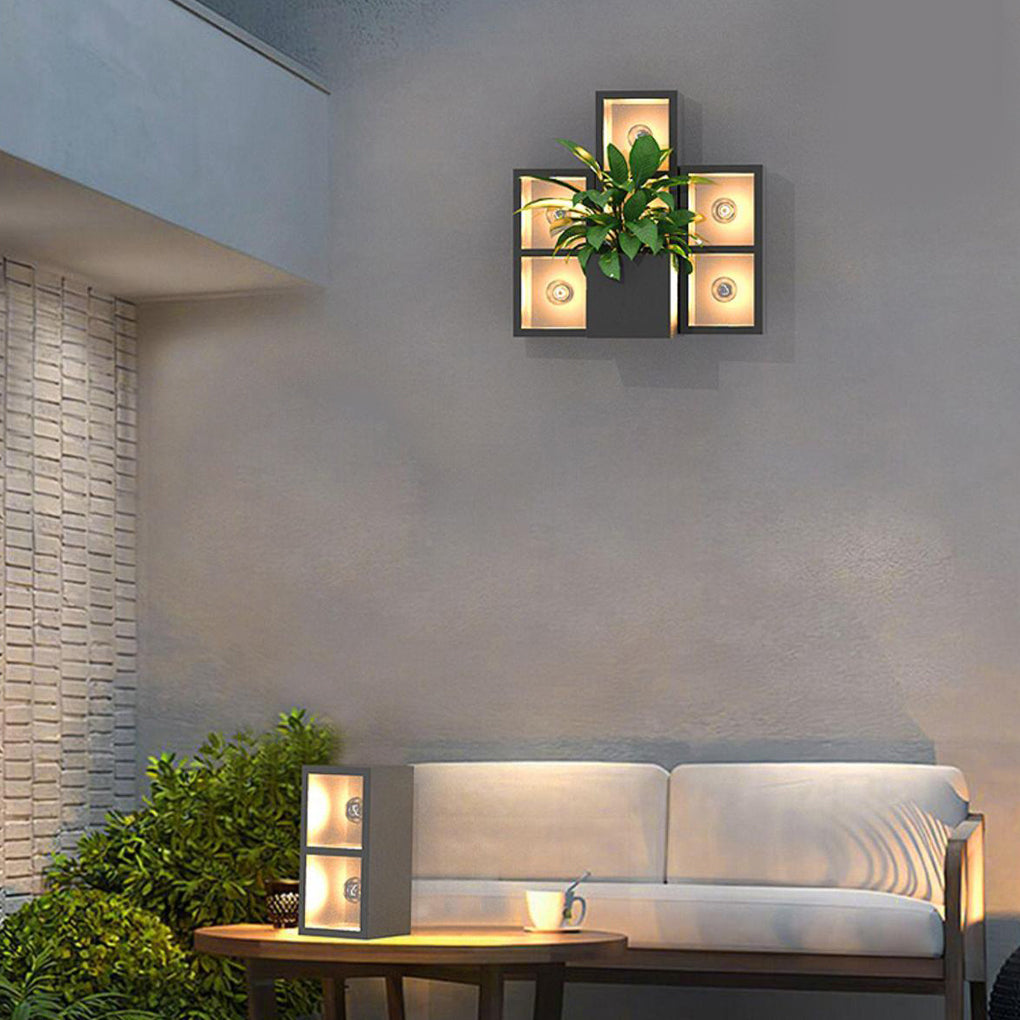 Joeph Creative Combination Glass Outdoor Wall Lamp