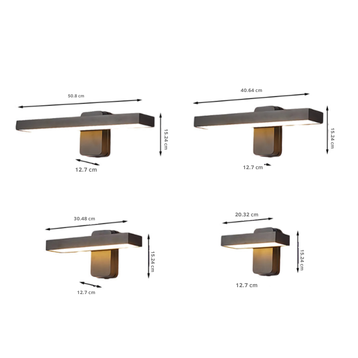 Garth LED Adjustable Storefront Outdoor Wall Lights