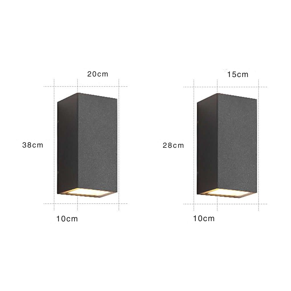 Ivar Rectangular LED Modern Steel Outdoor Wall Sconce Light