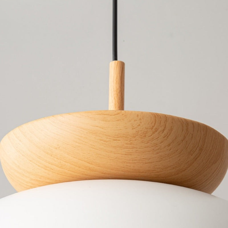 Muto Nordic Pendant Light/Flush Mount Ceiling Light Wood/Metal Black Kitchen Balcony - Neutral Decor