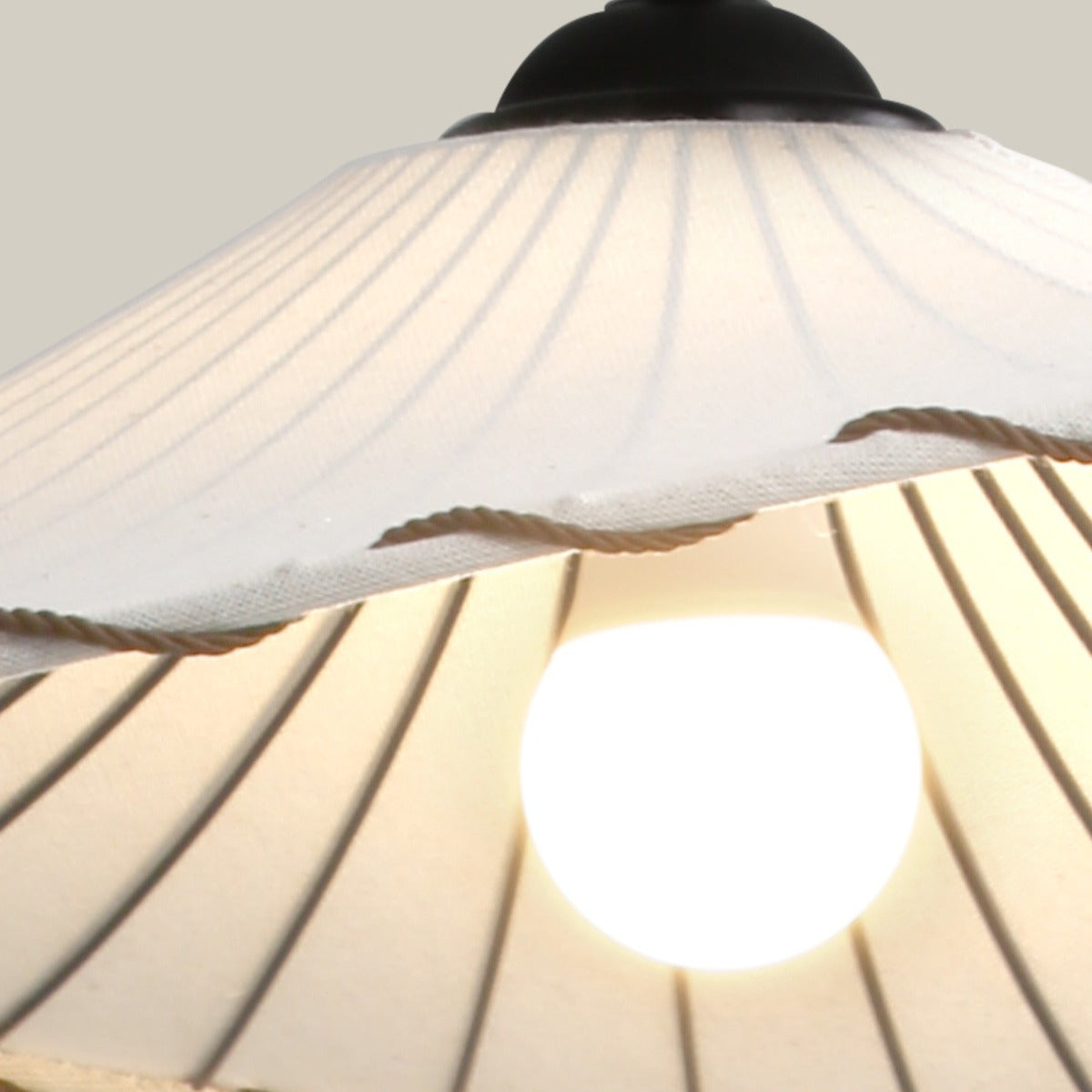 Ritta Boho Decorative LED Pendant Light Yellow Fabric Bedroom Restaurant - Neutral Decor