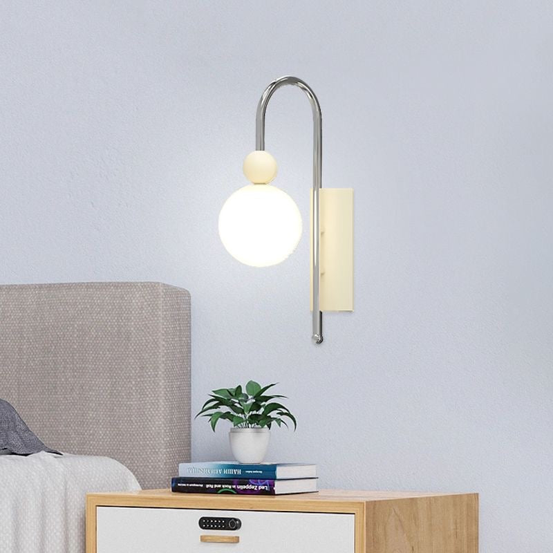 Valentina Modern LED Indoor Wall Lamp Red/Coffee Metal/Glass Bedroom - Neutral Decor
